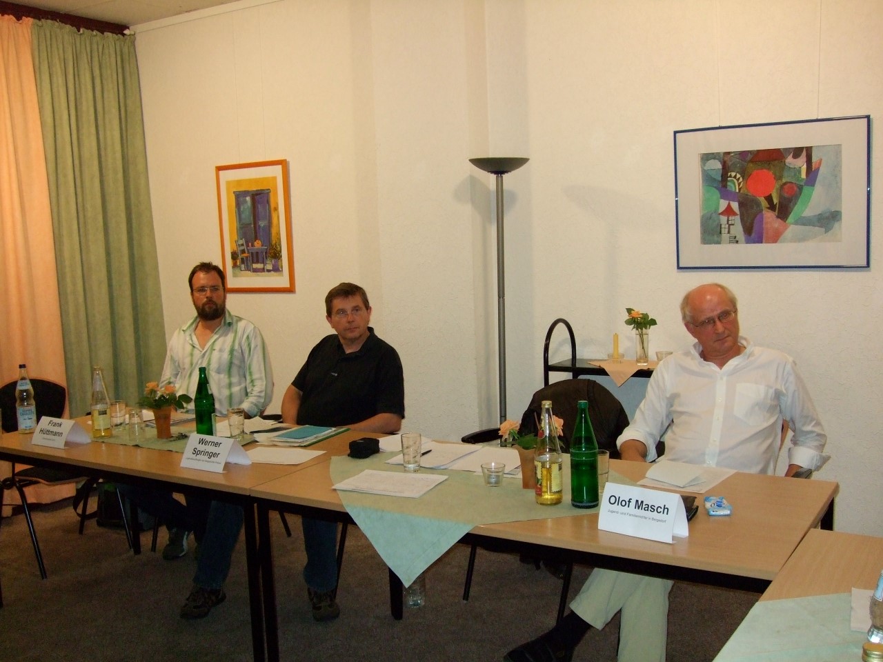 Ralf Hüttmann, Werner Springer und Olof Masch (von links) beim 6. Inländerstammtisch der SPD Bergedorf.
